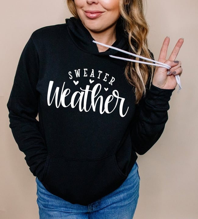 Sweater weather sale hoodie